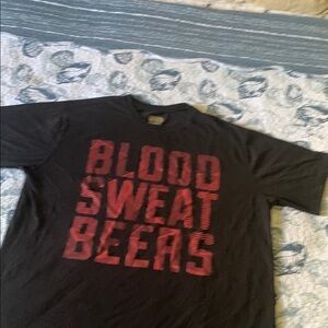 The Foundry Supply Co. Black Tee with Red Print